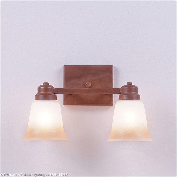 Avalanche Ranch Parkshire-Rustic Plain H37201TT-02 Bath Vanity Light 13 in. wide - Rust Patina