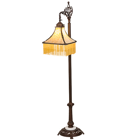 Meyda Tiffany Lighting 31291 Victoria One Light Bridge Arm Floor Lamp Lamp Bronze / Dark