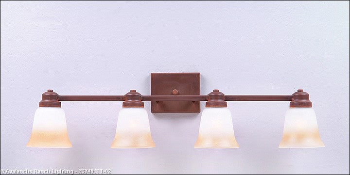 Avalanche Ranch Parkshire-Rustic Plain H37401TT-02 Bath Vanity Light 30 in. wide - Rust Patina