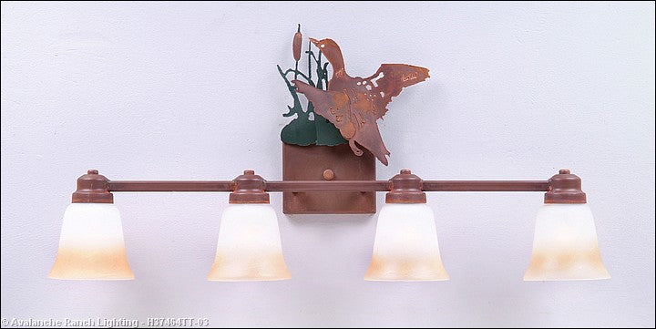 Avalanche Ranch Parkshire-Loon H37464TT-03 Bath Vanity Light 30 in. wide - Cedar Green/Rust Patina