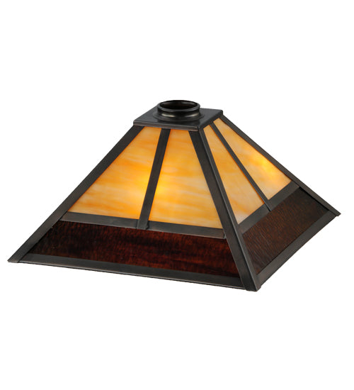 Meyda Tiffany Lighting 31324 T" Mission" Shade Lamp Shade Two-Tone