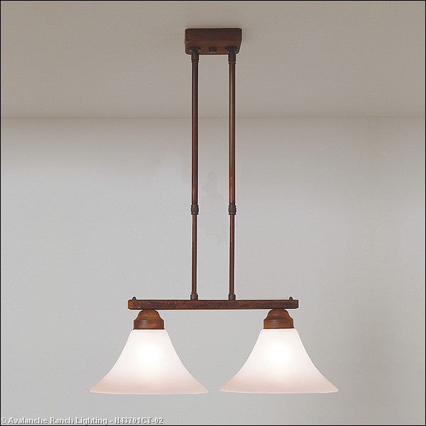 Avalanche Ranch Cedarwood-Rustic Plain Rust Patina H43701CT-02 Pendant Light - Rust Patina