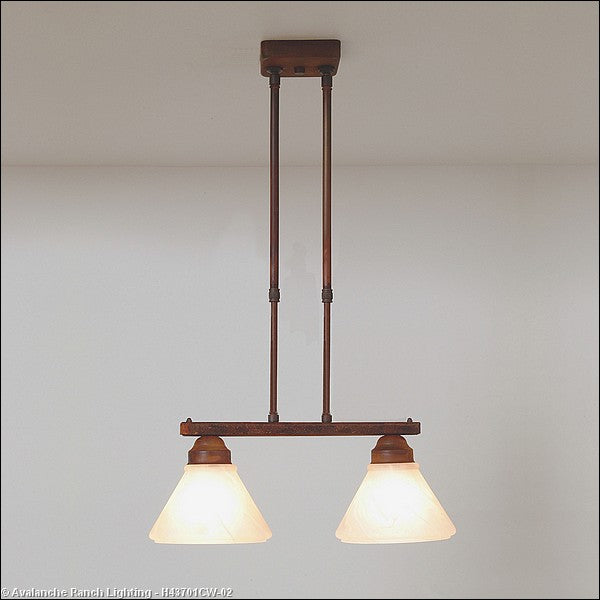 Avalanche Ranch Cedarwood-Rustic Plain Rust Patina H43701CW-02 Pendant Light - Rust Patina