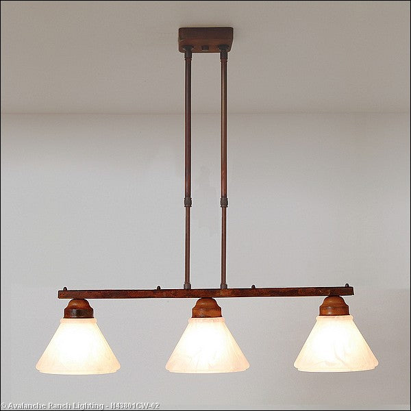 Avalanche Ranch Cedarwood-Rustic Plain Rust Patina H43801CW-02 Pendant Light - Rust Patina