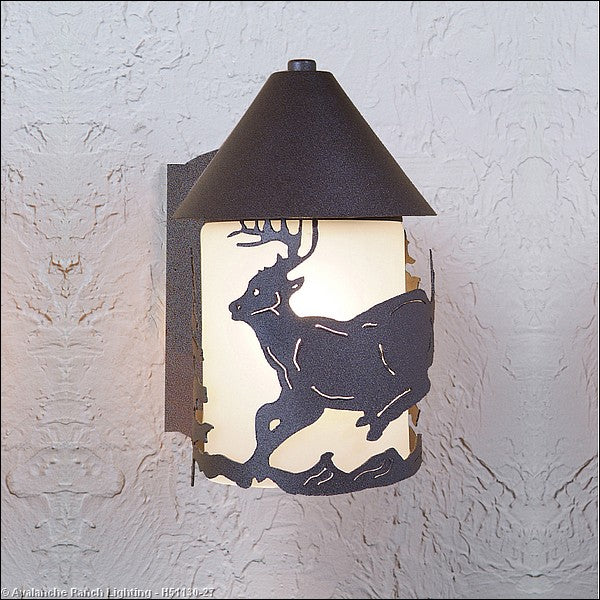 Avalanche Ranch Lighting H51130-27 Denali-Mountain Deer One Light Wall Sconce Outdoor Bronze / Dark