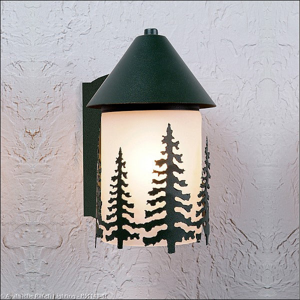 Avalanche Ranch Lighting H51143-47 Denali-Cedar Tree One Light Wall Sconce Outdoor Bronze / Dark