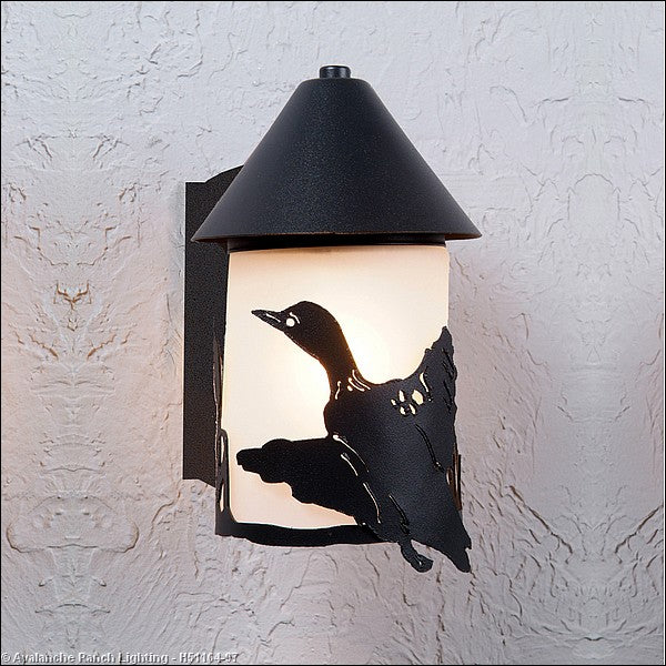 Avalanche Ranch Lighting H51164-97 Denali-Loon One Light Wall Sconce Outdoor Black