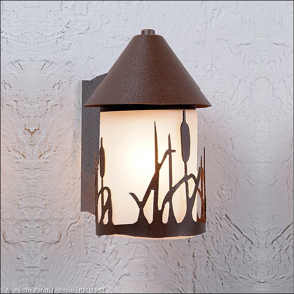 Avalanche Ranch Lighting H51165-27 Denali-Cattails One Light Wall Sconce Outdoor Bronze / Dark