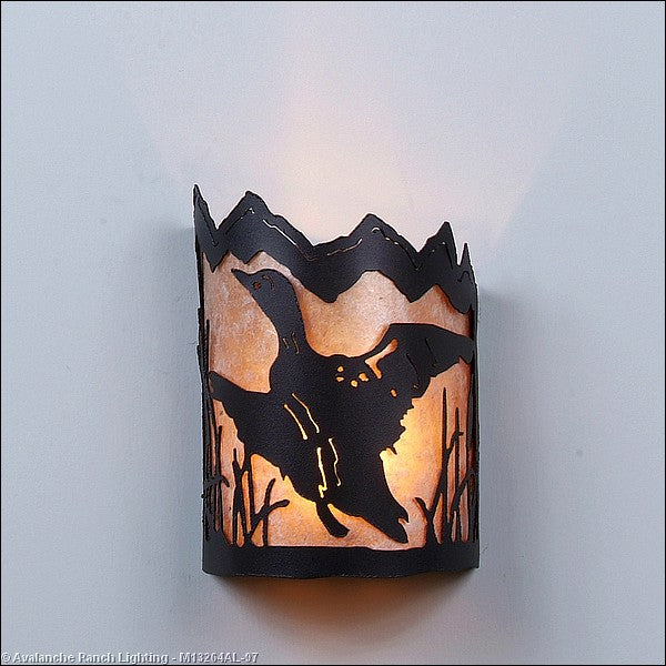 Avalanche Ranch Cascade-Loon Black Iron M13264AL-97 Wall Light - Black Iron