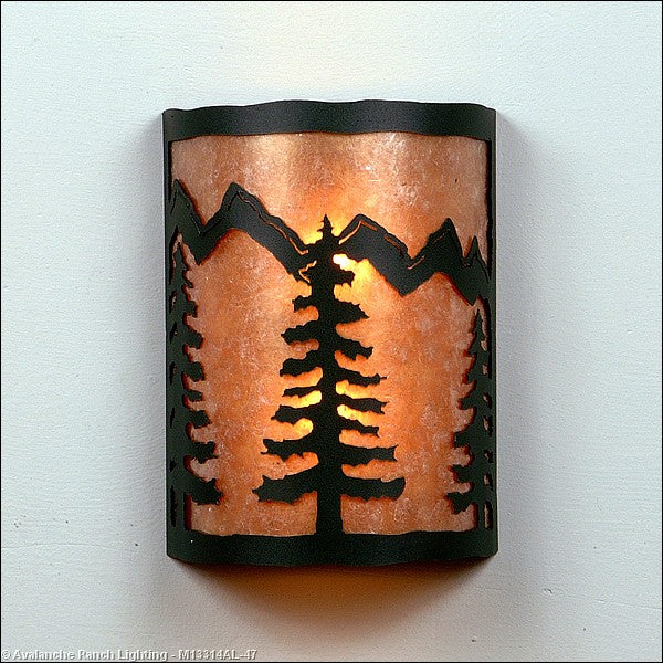 Avalanche Ranch Cascade-Spruce Tree Forest Green M13314AL-47 Wall Light - Forest Green
