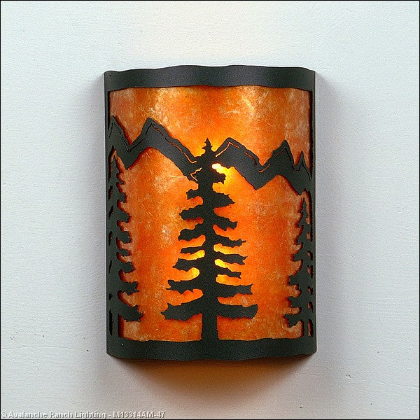 Avalanche Ranch Cascade-Spruce Tree Forest Green M13314AM-47 Wall Light - Forest Green