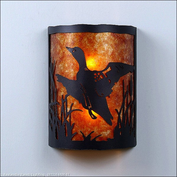 Avalanche Ranch Cascade-Loon Black Iron M13364AM-97 Wall Light - Black Iron