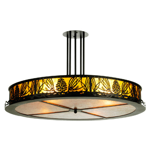 Meyda Tiffany Mountain Pine 31348 Pendant Light - Timeless Bronze, Satin Brass