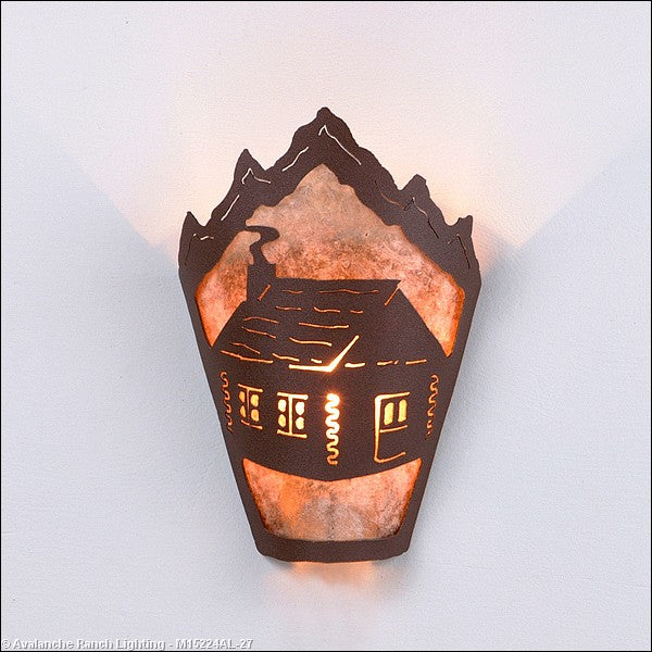 Avalanche Ranch Teton-Cabin M15224AL-27 Wall Light - Rustic Brown