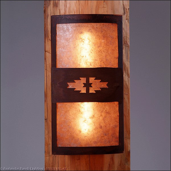 Avalanche Ranch Benton-Pueblo M16284AL-02 Wall Light - Rust Patina