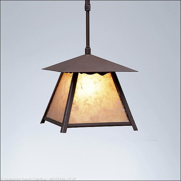 Avalanche Ranch Smoky Mountain-Rustic Plain M23501AL-ST-27 Pendant Light - Rustic Brown