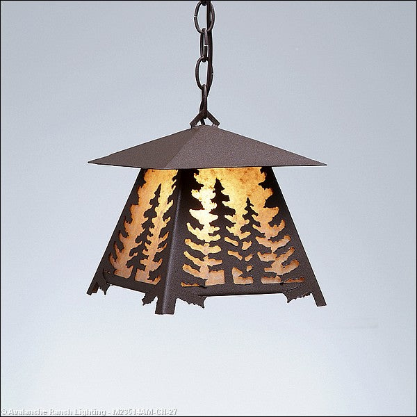 Avalanche Ranch Smoky Mountain-Spruce Tree M23514AM-CH-27 Pendant Light - Rustic Brown