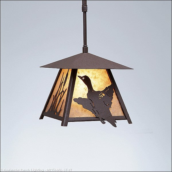 Avalanche Ranch Smoky Mountain-Loon M23564AL-ST-27 Pendant Light - Rustic Brown