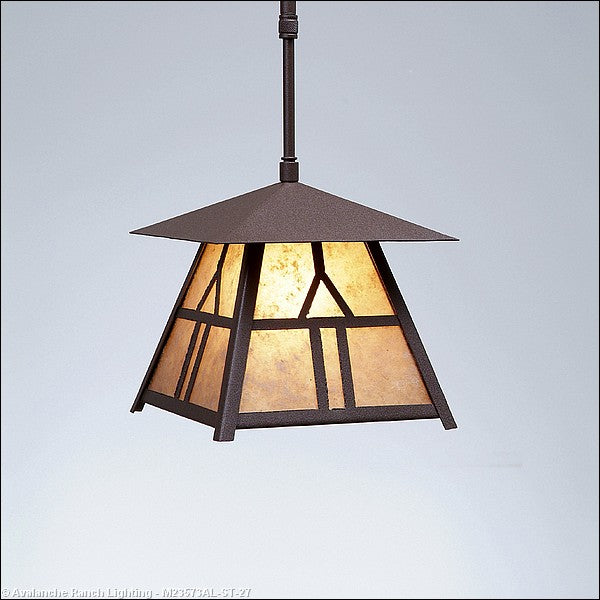 Avalanche Ranch Smoky Mountain-Westhill M23573AL-ST-27 Pendant Light - Rustic Brown