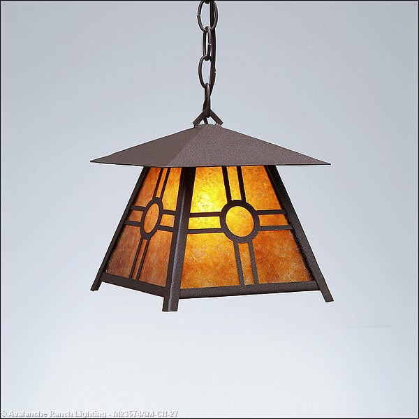 Avalanche Ranch Smoky Mountain-Southview M23574AM-CH-27 Pendant Light - Rustic Brown