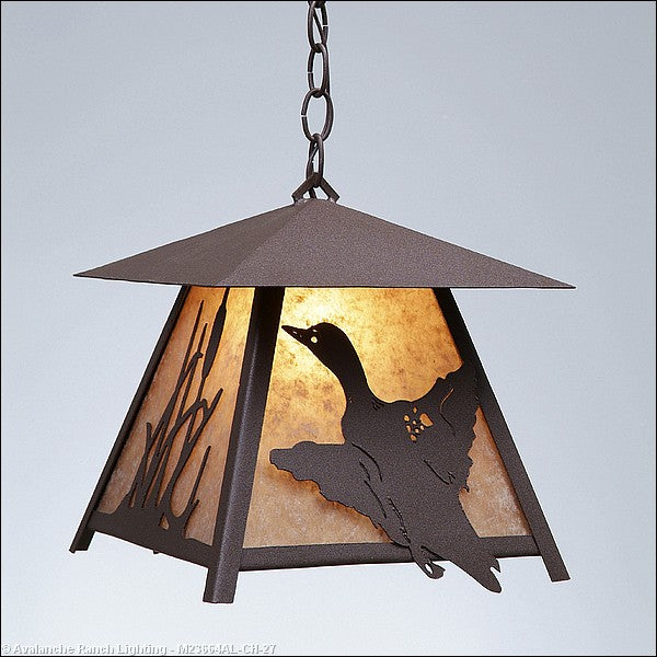 Avalanche Ranch Smoky Mountain-Loon M23664AL-CH-27 Pendant Light - Rustic Brown