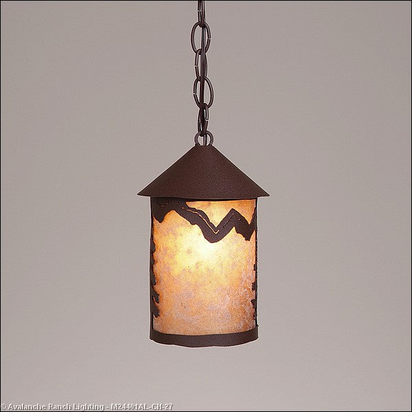 Avalanche Ranch Cascade Lantern-Rustic Plain M24401AL-CH-27 Pendant Light - Rustic Brown