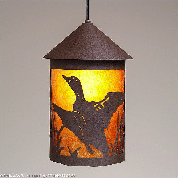 Avalanche Ranch Cascade Lantern-Loon M24664AM-ST-27 Pendant Light - Rustic Brown