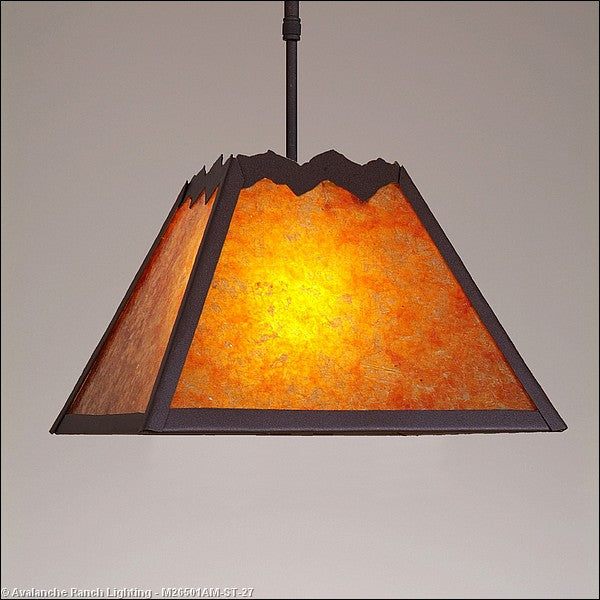 Avalanche Ranch Rocky Mountain-Rustic Plain Rustic Brown M26501AM-ST-27 Pendant Light - Rustic Brown