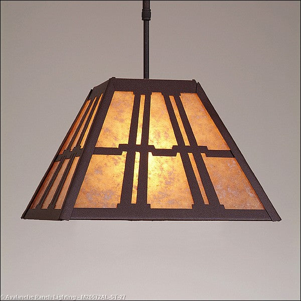 Avalanche Ranch Rocky Mountain-Eastlake M26572AL-ST-27 Pendant Light - Rustic Brown