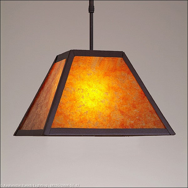 Avalanche Ranch Rocky Mountain-Northrim M26579AM-ST-27 Pendant Light - Rustic Brown