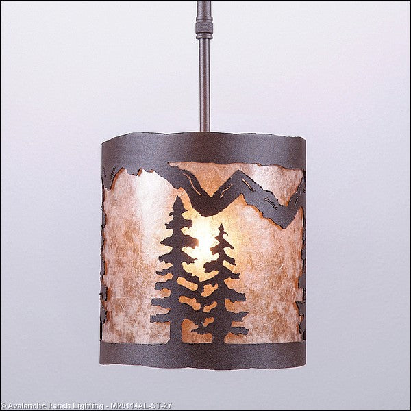 Avalanche Ranch Kincaid-Spruce Tree M29114AL-ST-27 Pendant Light - Rustic Brown