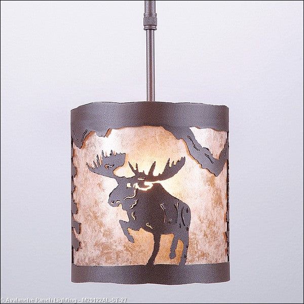 Avalanche Ranch Kincaid-Alaska Moose M29122AL-ST-27 Pendant Light - Rustic Brown