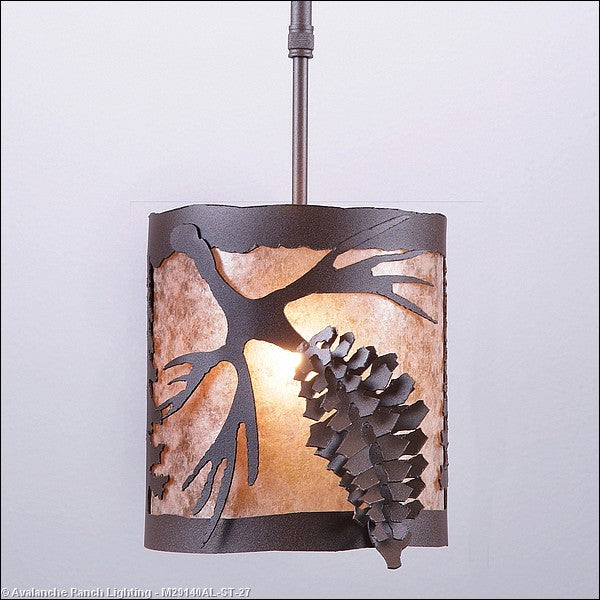 Avalanche Ranch Kincaid-Spruce Cone M29140AL-ST-27 Pendant Light - Rustic Brown