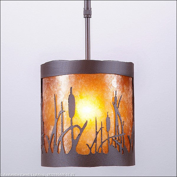 Avalanche Ranch Kincaid-Cattails M29165AM-ST-27 Pendant Light - Rustic Brown