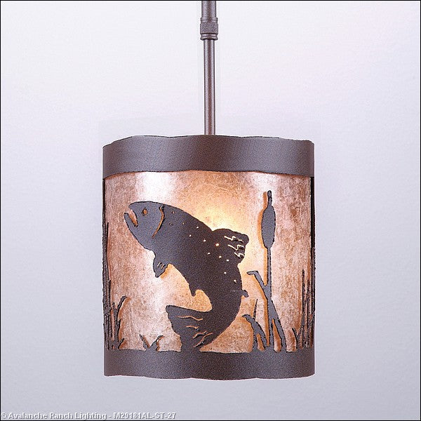 Avalanche Ranch Kincaid-Trout M29181AL-ST-27 Pendant Light - Rustic Brown