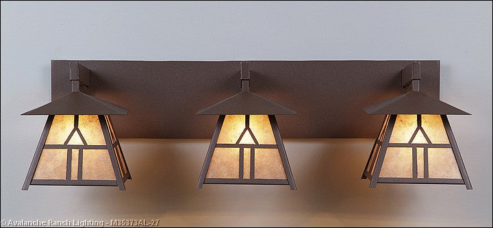 Avalanche Ranch Smoky Mountain-Westhill M35373AL-27 Bath Vanity Light 36 in. wide - Rustic Brown