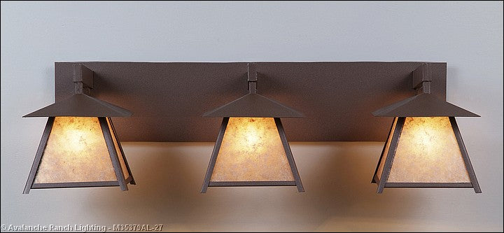 Avalanche Ranch Smoky Mountain-Northrim M35379AL-27 Bath Vanity Light 36 in. wide - Rustic Brown