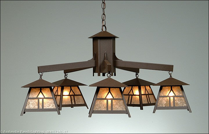 Avalanche Ranch Smoky Mountain-Westhill M41573AL-27 Chandelier Light - Rustic Brown