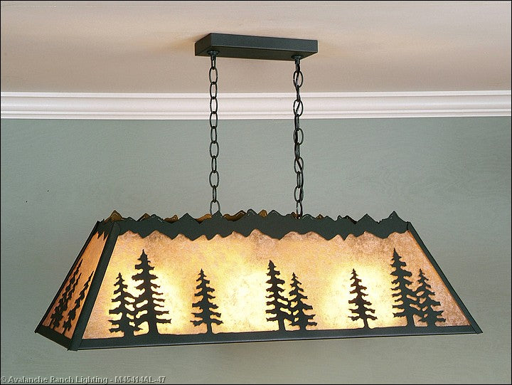 Avalanche Ranch Rocky Mountain-Spruce Tree M45414AL-47 Pendant Light - Forest Green