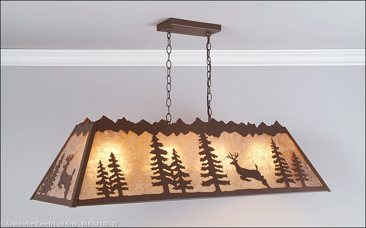 Avalanche Ranch Rocky Mountain-Valley Deer Rustic Brown M45521AL-27 Pendant Light - Rustic Brown