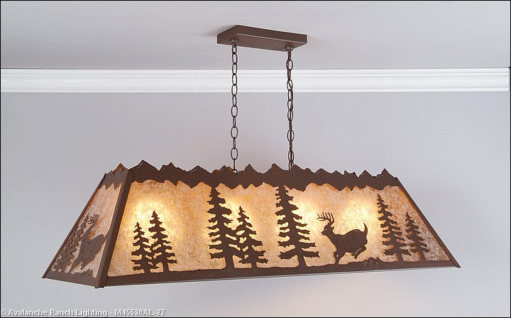 Avalanche Ranch Rocky Mountain-Mountain Deer Rustic Brown M45530AL-27 Pendant Light - Rustic Brown