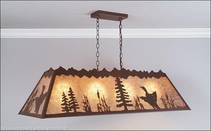 Avalanche Ranch Rocky Mountain-Loon M45564AL-27 Pendant Light - Rustic Brown
