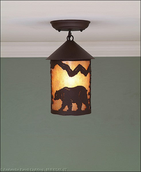 Avalanche Ranch Cascade-Mountain Bear Rustic Brown M48425AL-27 Ceiling Light - Rustic Brown