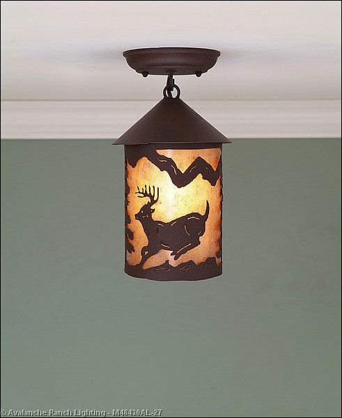 Avalanche Ranch Cascade-Mountain Deer Rustic Brown M48430AL-27 Ceiling Light - Rustic Brown