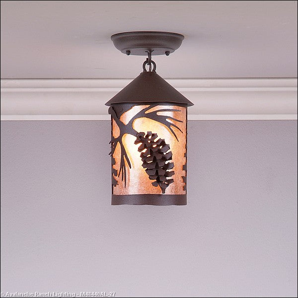 Avalanche Ranch Cascade-Spruce Cone M48440AL-27 Ceiling Light - Rustic Brown