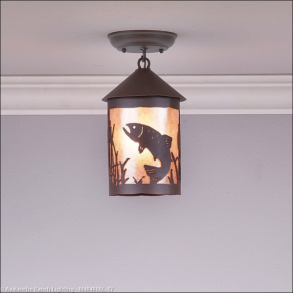 Avalanche Ranch Cascade-Trout Rustic Brown M48481AL-27 Ceiling Light - Rustic Brown