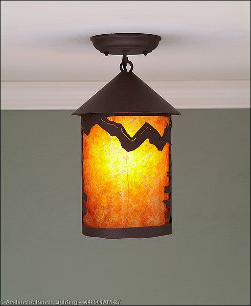 Avalanche Ranch Cascade-Rustic Plain M48501AM-27 Ceiling Light - Rustic Brown