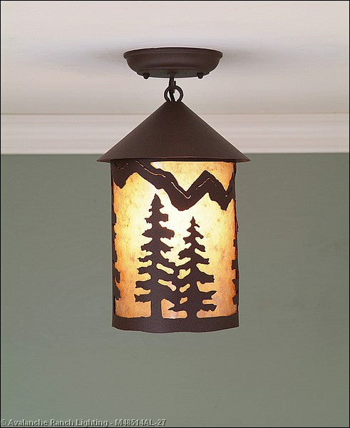 Avalanche Ranch Cascade-Spruce Tree Rustic Brown M48514AL-27 Ceiling Light - Rustic Brown