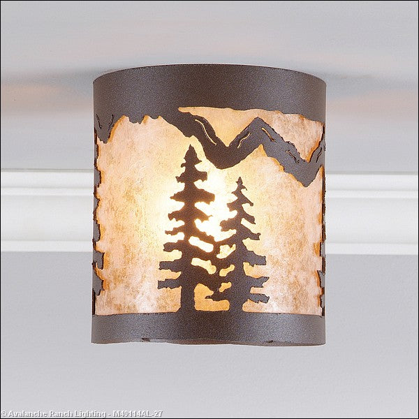 Avalanche Ranch Kincaid-Spruce Tree M49114AL-27 Ceiling Light - Rustic Brown