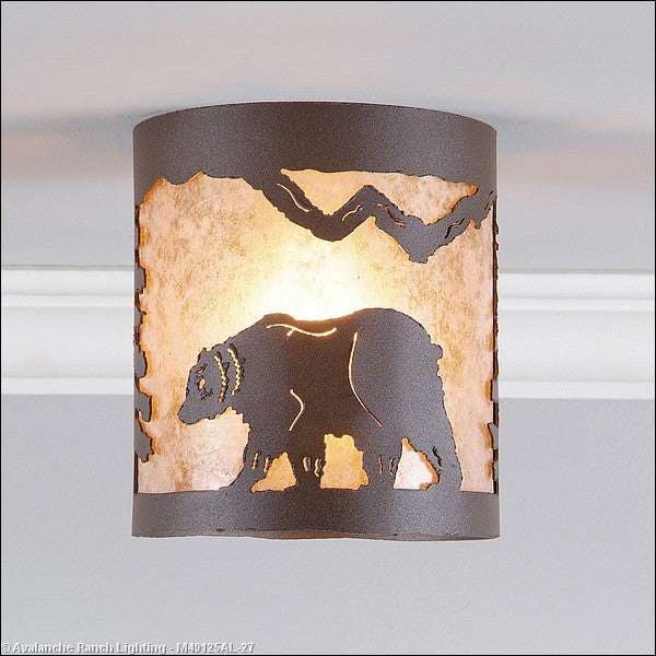 Avalanche Ranch Kincaid-Mountain Bear M49125AL-27 Ceiling Light - Rustic Brown